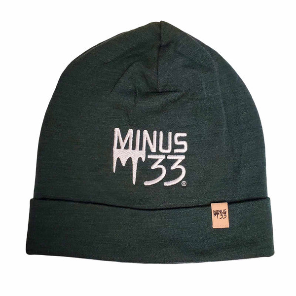 Lightweight - Minus33 Logo'd Ridge Cuff Beanie 100% Merino Wool