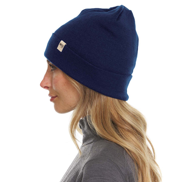 Lightweight - Ridge Cuff Beanie 100% Merino Wool