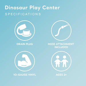 Intex 120V Electric Air Pump & Intex Inflatable Dinosaur Play Center Kids Pool