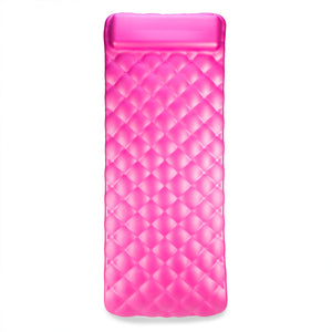 Kelsyus Laguna Lounger Foam Pool and Lake Water Mat with Oversized Pillow, Pink