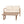 Outdoor Acacia Wood Loveseat and Coffee Table Set with Cushions