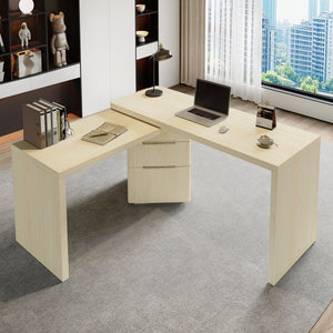 90" Modern L Shaped Desk
