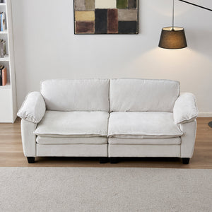 Luxury Chenille Upholstered Loveseat Couch