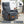 Blue Heat Massage Manual Recliner Chair with Rocker and Swivel