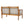Outdoor Acacia Wood Loveseat & Coffee Table Set with Handwoven Rope, Teak Finish