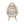 Basket Chair with Teardrop Shape and Water-Resistant Cushion - Natural