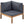 Wood Structure Outdoor Sofa Set with Gray Cushions