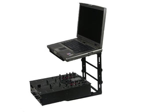 Odyssey LSTANDM Mobile Laptop CD-Player/ Controller Pro DJ Stand w/ Table Clamps