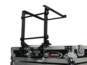 Odyssey LSTANDM Mobile Laptop CD-Player/ Controller Pro DJ Stand w/ Table Clamps