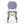 Outdoor Rattan and Aluminum French Armless Bistro Chairs Set - Navy Blue