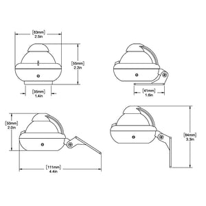 Ritchie X-10W-M RitchieSport Compass - Bracket Mount - White