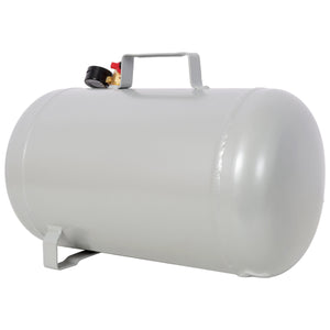 Portable 5 Gallon Aluminum Air Tank with Pressure Gauge and Hose
