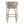 Lodi Outdoor Metal Rope Barstool, Teak Finished Frame and Beige Cushion, Set of 4