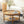 31.3' Round Boho Coffee Table with Storage Shelf