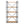 Yorktown Industrial 5 Shelf Bookcase with Metal Pipework and Solid Fir - Natural