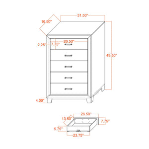Urban - 5 Piece Set With Bookcase