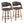 Pino - Mid Century Modern Fixed Height Barstool With Swivel With Round Footrest (Set of 2)