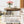 Round Vintage End Table With 2 Tier Storage