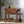 Wood and Aluminum Bar Cart with 2 Shelves, Oak and Silver