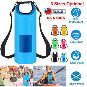 Floating Waterproof Dry Bag Floating Dry Sacks with Observable Window 10L Roll Top Lightweight Dry Storage Bag for Kayaking Rafting Boating Swimming C