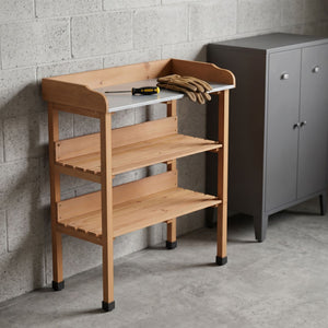 Outdoor Potting Table, 3 Tier Workbench