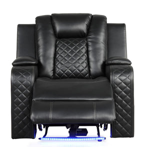 Benz - Power Recliner Set With LED Lighting And USB Charging