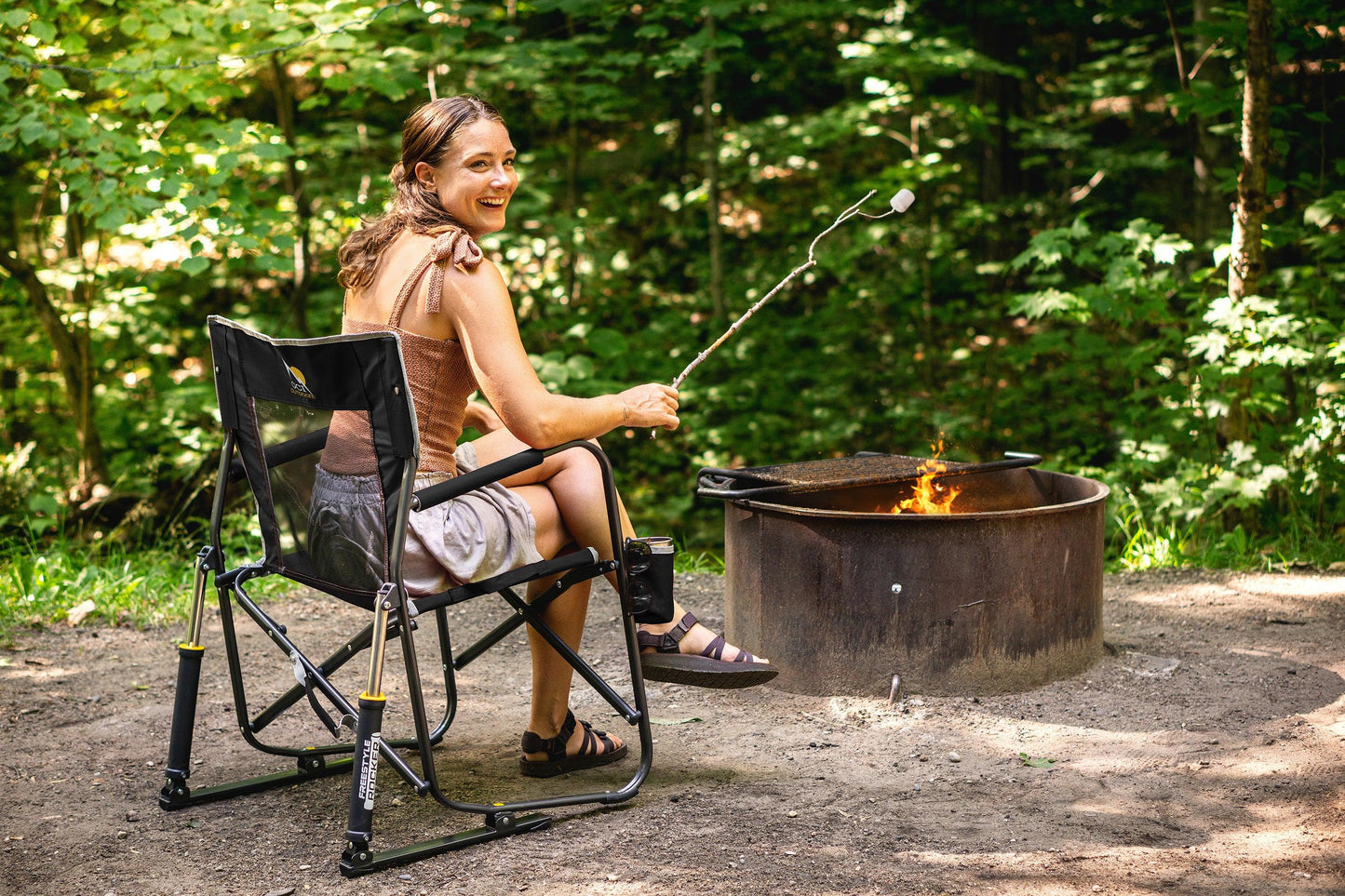 GCI Outdoor MaxRelax Pod Rocker Portable Rocking Chair & Outdoor Camping Chair