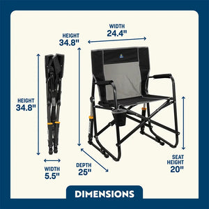 GCI Outdoor Freestyle Rocker Portable Rocking Chair & Outdoor Camping Chair