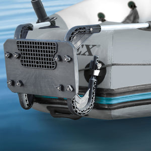 Intex Mariner 4 Inflatable Raft River/Lake Dinghy Boat Set & Motor Mount Kit