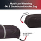 BLACK ATHALON Multi-Use Wheeling Ski/Snowboard Bag - 185cm - TRAPSKI, LLC