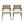 Helen Outdoor Acacia Wood Dining Chair Set of 2 - Gray / Creme