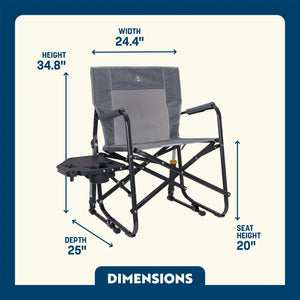 GCI Outdoor Freestyle Rocker with Side Table - Case Pack Bundle