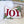 Joy Embroidered Christmas Throw Pillow