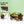 Small Wheelbarrow Wagon Flower Cart Wooden Mobile Garden Planter