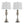 Ashland - Contemporary Table Lamp (Set of 2) - Nickel / White