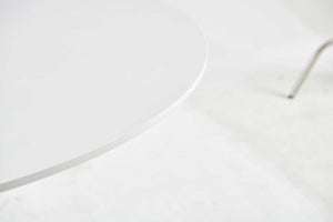 Table Mid-Century Dining Table For 4 - 6 People With Round Table Top, Pedestal Dining Table, End Table Leisure Coffee Table, Cross Leg