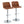 Toriano - Contemporary Adjustable Barstool With Swivel & Rounded T Footrest (Set of 2)