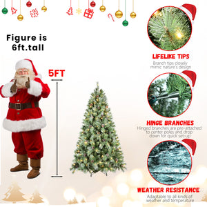 7.5FT Christmas Tree with 450 Warm Lights