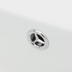 Wall Mounted Rectangular Bathroom Sink With Towel Bar