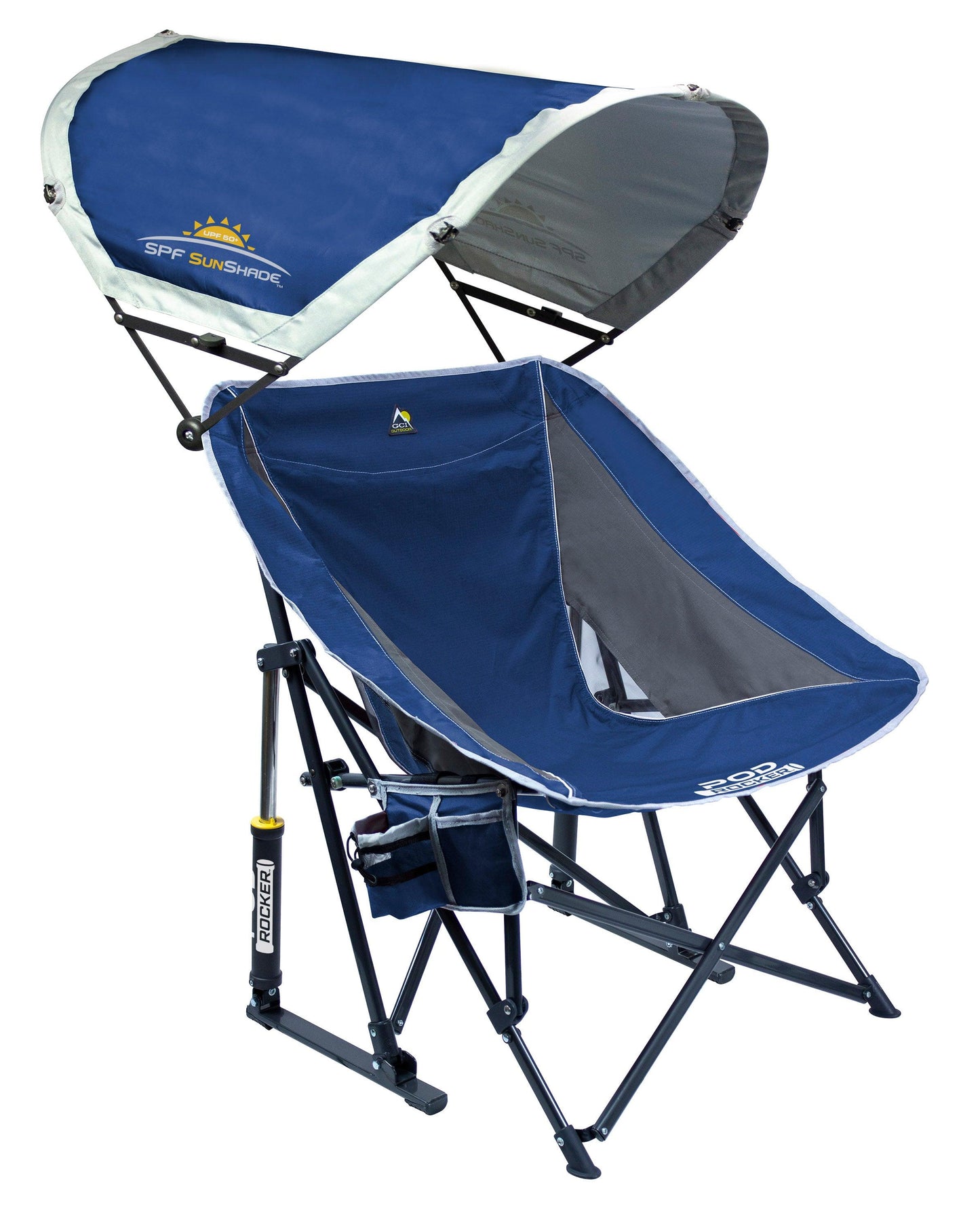 GCI Outdoor Pod Rocker with SunShade Rocking Beach Chair