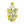 8.7x8.7x15' White Ceramic Lidded Jar with Playful Lemon Design