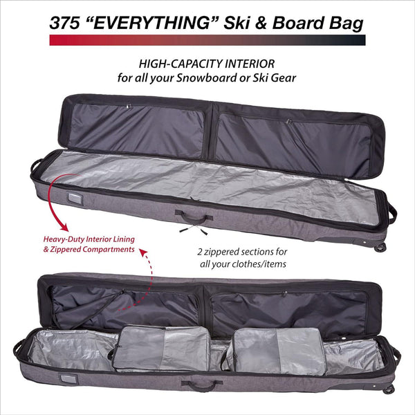 ATHALON "Everything" Multi Use Ski & Snowboard Bag - 195cm - TRAPSKI, LLC