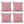 4 Pack Outdoor Pillow Covers - Red Greek Key
