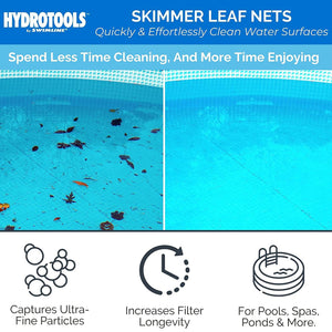 HYDROTOOLS by Swimline Leaf Debris Extra Deep Mesh Skimmer Net for Pool or Pond