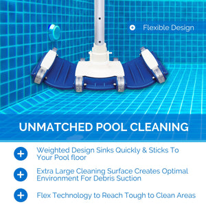 Swimline HydroTools Weighted Flex Vacuum Vac Head Swimming Pool and Spa Cleaner
