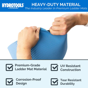 Swimline HydroTools 87951 9" x 24" Small Protective Vinyl Pool Ladder Mat, Blue