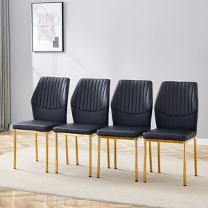 Luxury Simple Chair With Metal Leg