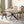 Retro Rectangular Stretch Dining Table With Embossed Center Plate