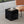 Luxurious Marble Texture Coffee Table Cube Design Elegant Living Room Accent - Black