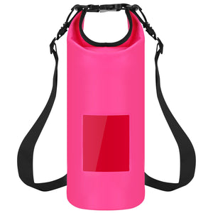 Floating Waterproof Dry Bag Floating Dry Sacks with Observable Window 10L Roll Top Lightweight Dry Storage Bag for Kayaking Rafting Boating Swimming C